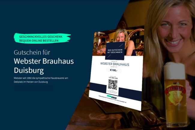 Ein Gutschein für das Webster ist immer eine tolle Geschenkidee!