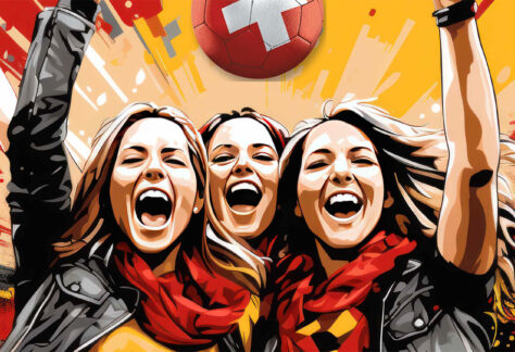 Anfang Juli startet in der Schweiz die Fußball EM 2025 der Frauen – wir wollen die deutsche Mannschaft im Webster nach Kräften unterstützen!